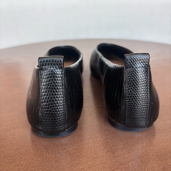 WHO WHAT WEAR Millie Flat Back Ballerina Boat Slip On Leather, Size 6.5 - Picture 11 of 15